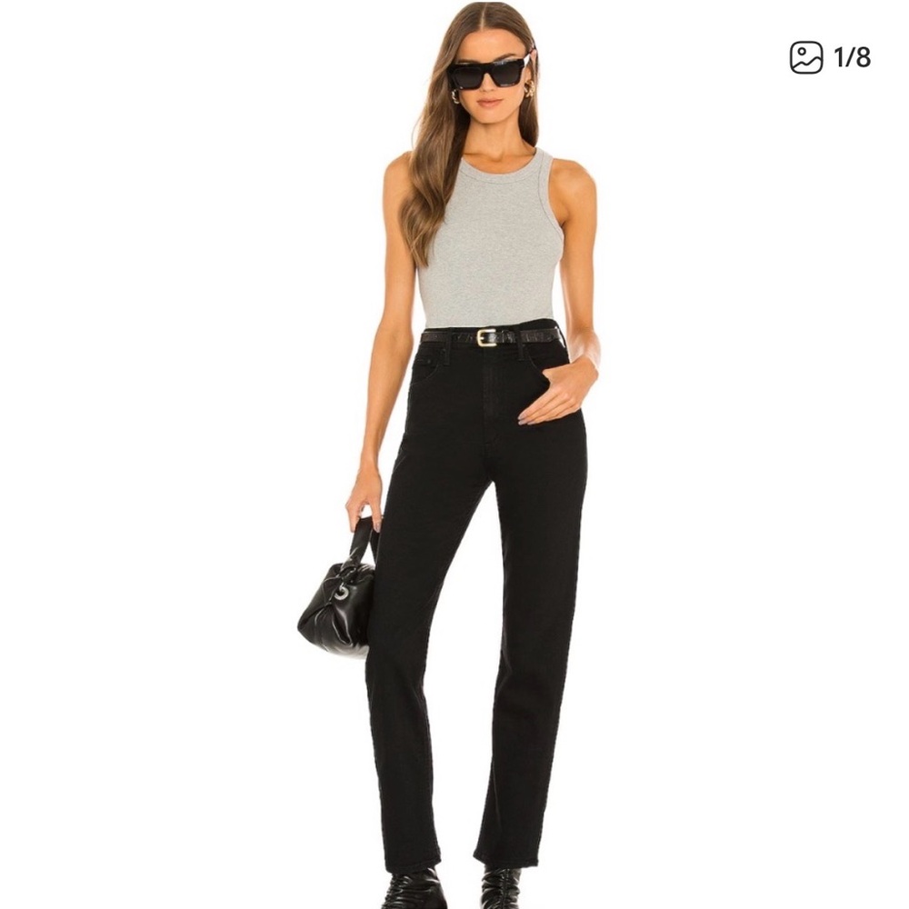 MOTHER Black High-Waisted Jeans
